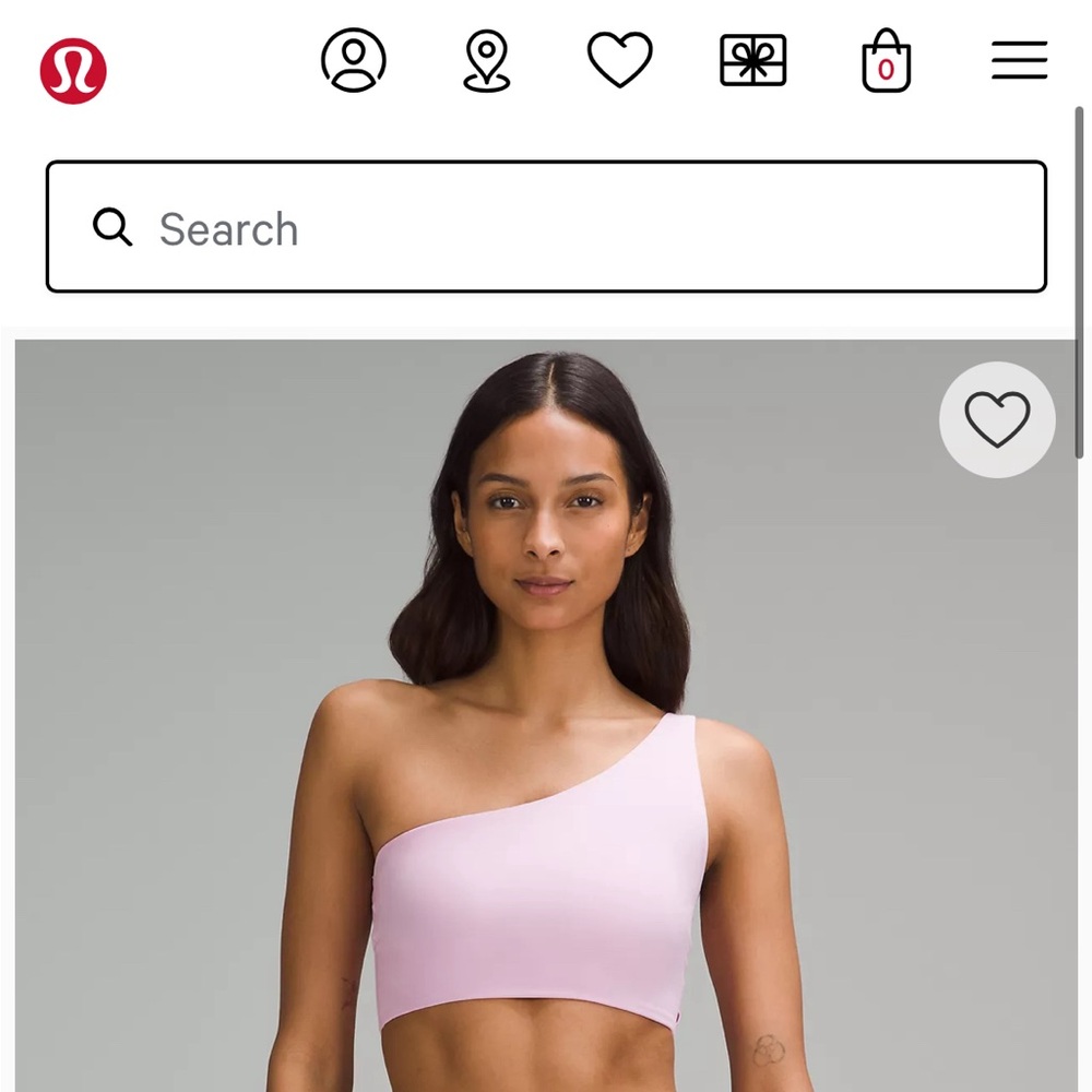 Lulu Lemon one shoulder bra NWT